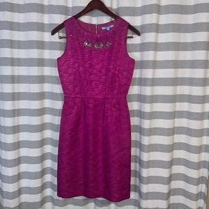 ANTONIO MELANI Fuchsia Sleeveless Midi Dress excellent condition size 4